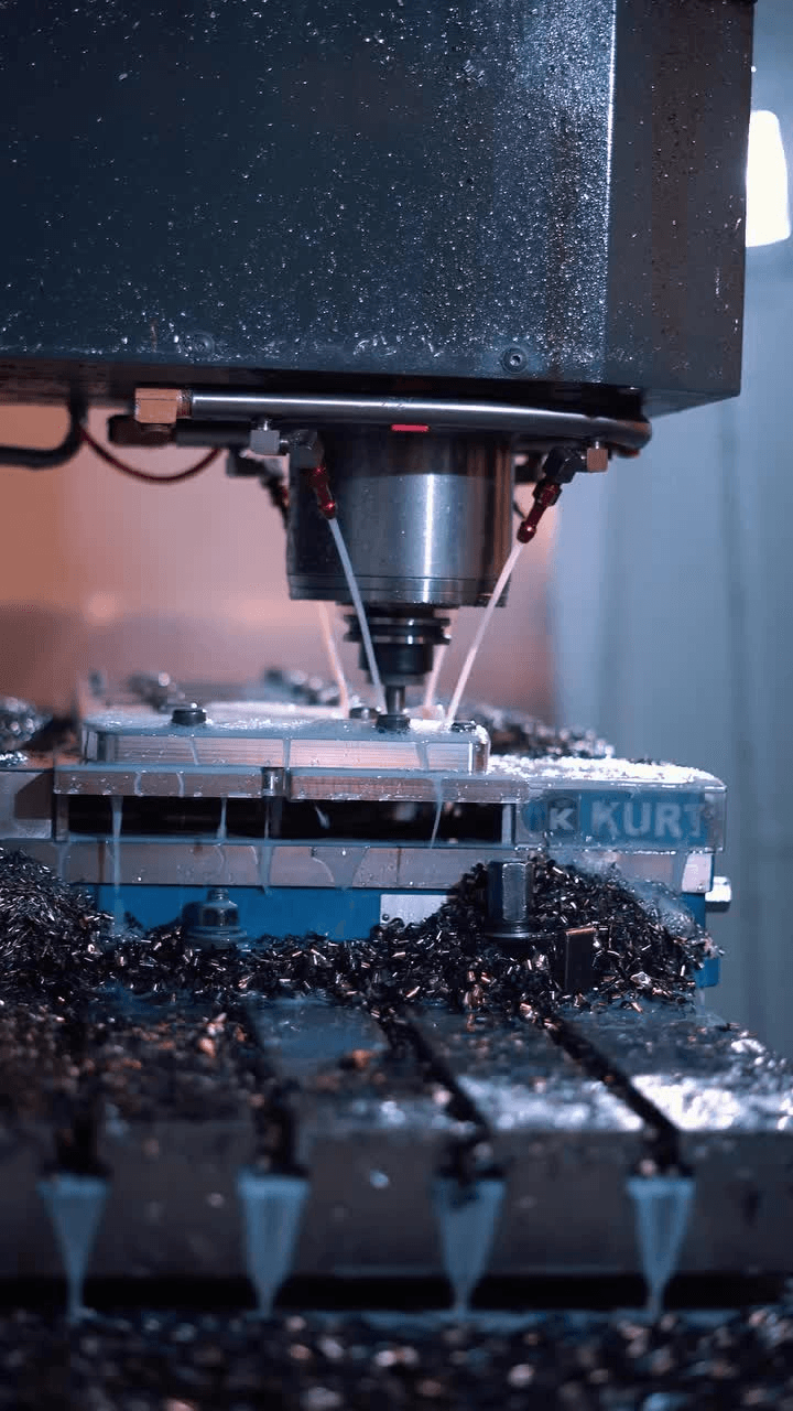 Image (Engineer reviewing CNC machining design plans)